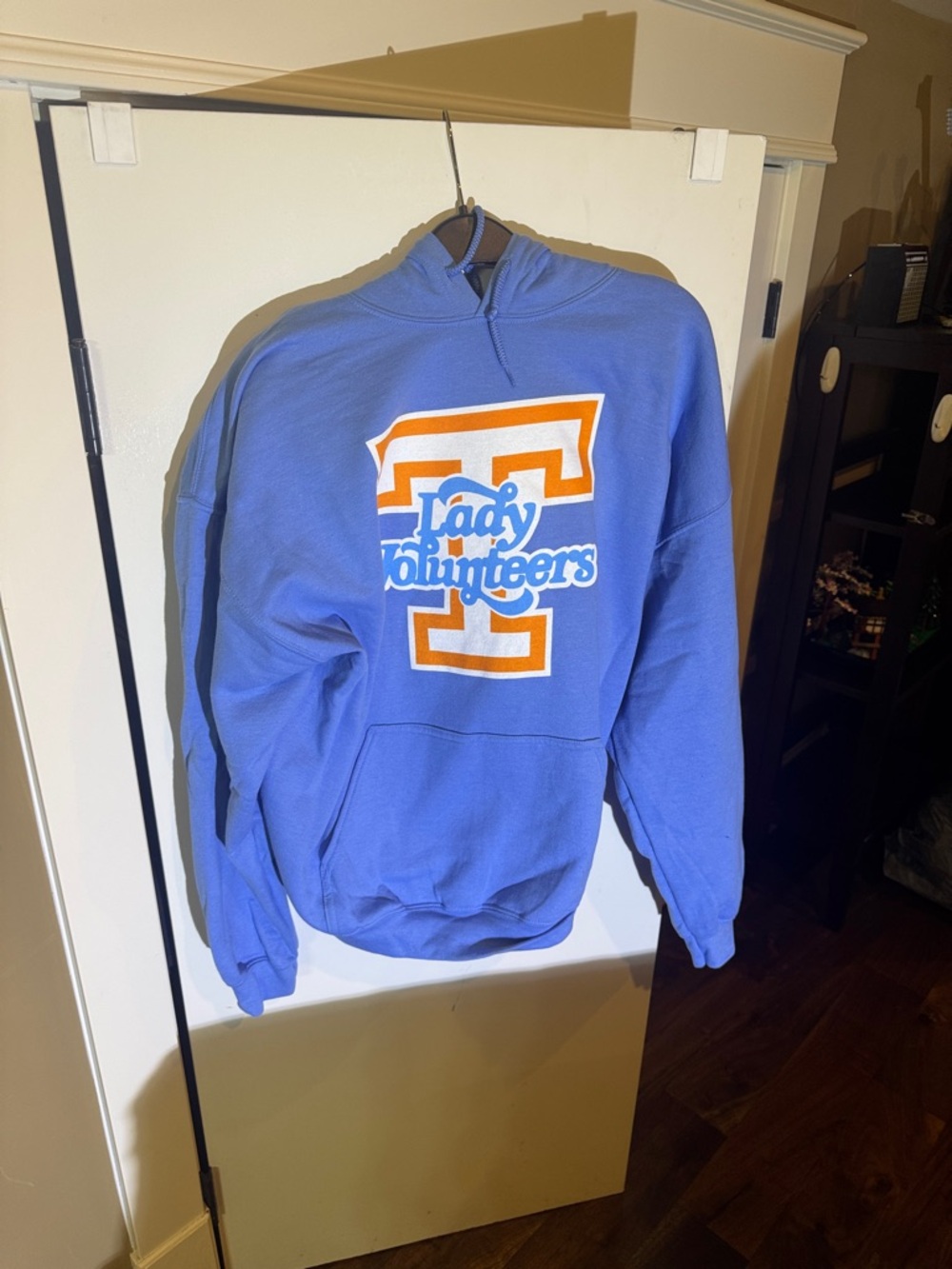 Blue Tennessee Lady Vols Hoodie with 'Lady Volunteers'  Orange & White Logo
